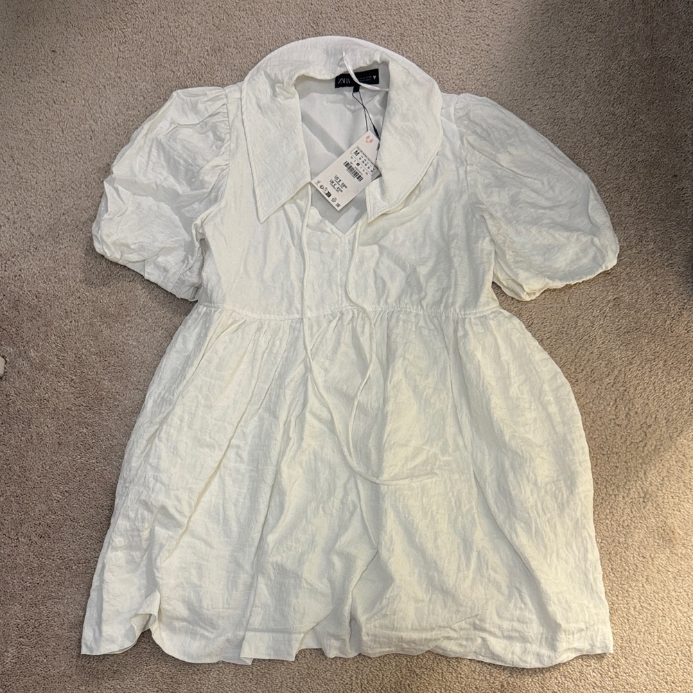 Zara White Mini Dress